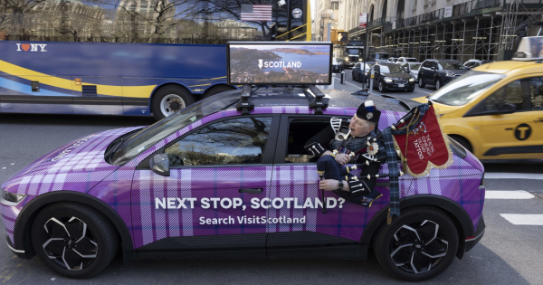 Scotland Brings Tartan Taxis to Manhattan for NYC Tartan Week