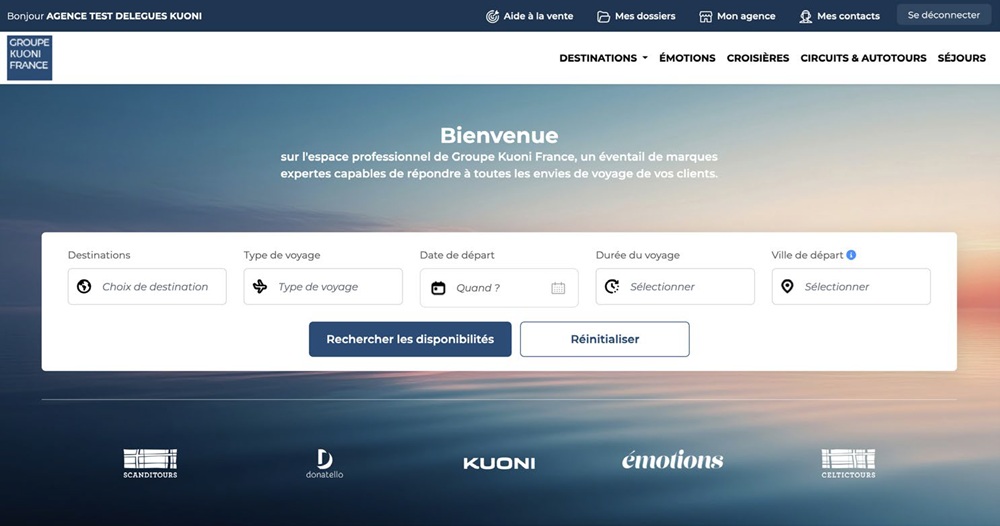 Kuoni France lance son nouveau site B2BFlorian De Paola
