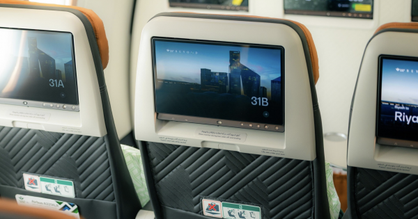 SAUDIA DEBUTS PANASONIC AVIONICS’ ASTROVA, MODULAR INTERACTIVE, AND ARC 3D MOVING MAP ON A321XLR